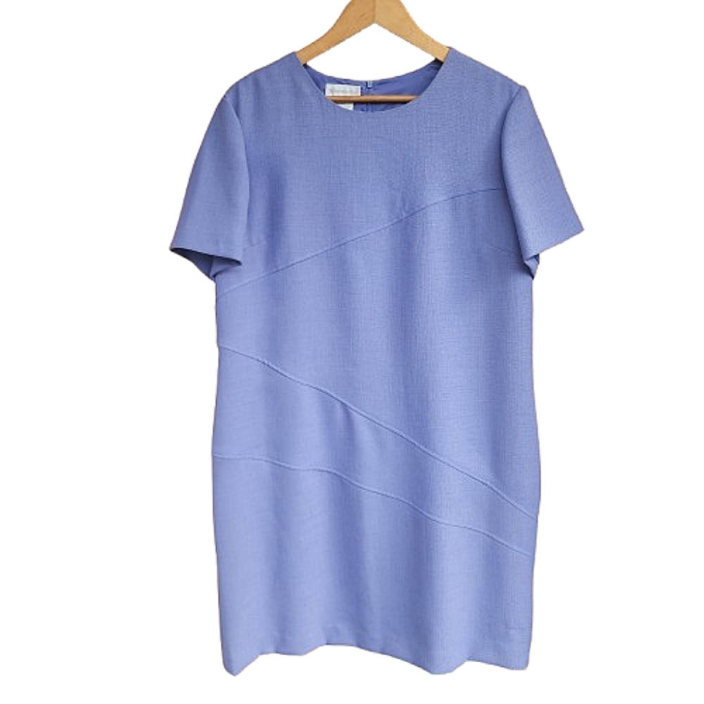 Womens 18 Worthington Short Sleeve Corpcore Soft Girl Lavender Box Dress